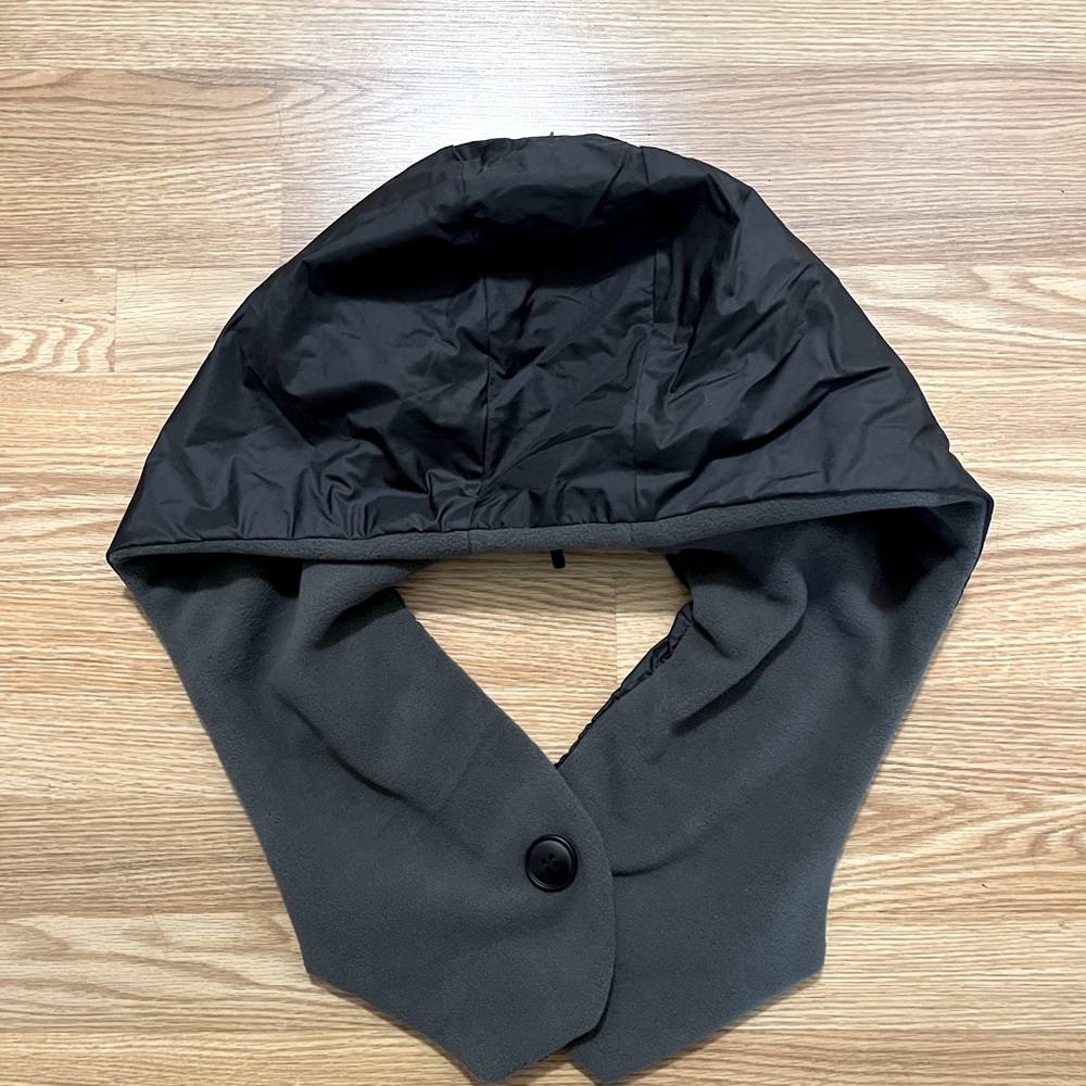 Extra large fleece lined waterproof rain hood - add to any jacket
